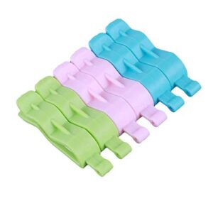 U-M PULABO DurableCreative Colorful Trash Can Clip Garbage Bag Fixed Clip Household Trash Can Anti-Slip Holder, 6Pcs/Set Adorable Quality & Practical