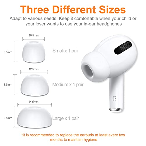 Link Dream 3 Pairs Ear Tips for AirPods Pro and Cleaner Kit Pen for AirPods Pro AirPods 3 2 1