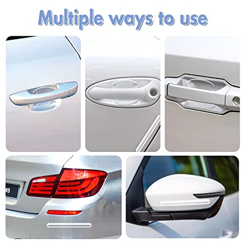 SHERY Car Door Handle Scratch Protector Car Door Film Stickers for Protective Car Car Door Handle Cup Protector Films 8 Pcs