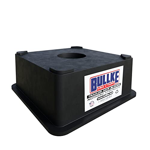 BULLKE (USA Made) Trailer Jack Block Stand Tested up to 18,000 lbs Stabilizing Pads | Strongest Blocks for RV 5th Wheel Camper, Post, Foot, Tongue Jack, or Stabilizer Round