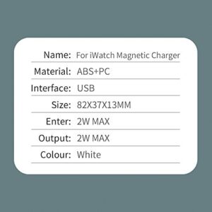 USB Charger for Apple Iwatch Watch, Magnetic Travel Portable Wireless chargering Compatible for Apple Watch Series 8 7 6 SE 5 4 3 2 1 44mm 42mm 40mm 38mm No Cable Charger