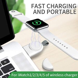 USB Charger for Apple Iwatch Watch, Magnetic Travel Portable Wireless chargering Compatible for Apple Watch Series 8 7 6 SE 5 4 3 2 1 44mm 42mm 40mm 38mm No Cable Charger