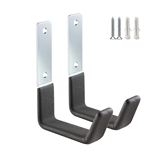 Heavy Duty Steel Hooks ,Garage Storage Utility Hooks Garden Tool Organizer, Wall Mount Hooks, Small U Hooks(2 Pack)