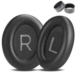 gvoears qc45 earpads replacement premium ear pads cushions for bose quietcomfort 45, qc45 headphones comfortable memory foam(black)