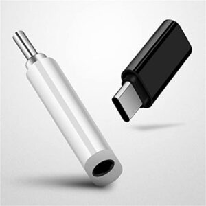 HiLeyJey USB Type C to 3.5mm Headphone Adapter Type C Adapter Port to 3.5MM Aux Audio Earphone Headphone Cable USB Typ C Aux Adapter (White)