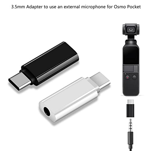 HiLeyJey USB Type C to 3.5mm Headphone Adapter Type C Adapter Port to 3.5MM Aux Audio Earphone Headphone Cable USB Typ C Aux Adapter (White)