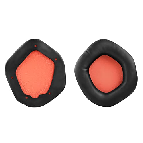 Geekria QuickFit Protein Leather Replacement Ear Pads for Asus Strix 7.1, Strix 2.0, Strix PRO, Strix DSP Headphones Ear Cushions, Headset Earpads, Ear Cups Cover Repair Parts (Black)