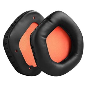 Geekria QuickFit Protein Leather Replacement Ear Pads for Asus Strix 7.1, Strix 2.0, Strix PRO, Strix DSP Headphones Ear Cushions, Headset Earpads, Ear Cups Cover Repair Parts (Black)