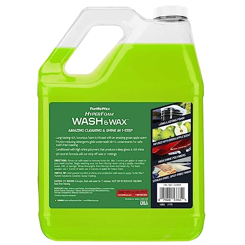 TurtleWax HyperFoam Wash & Wax, 1 Gallon