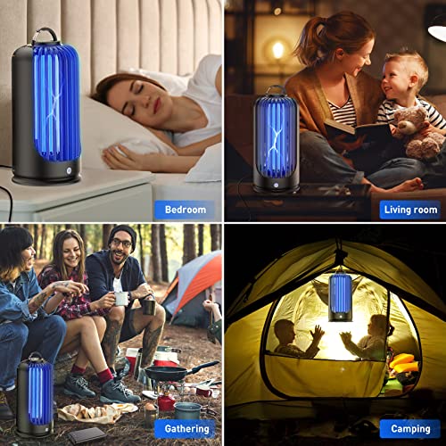 Bug Zapper, Portable Mosquito Zapper for Indoor & Outdoor,Electric Mosquito Killer and Camp Lantern,Waterproof USB Cable Insect Fly Trap Attractant for Home Camping Patio Travel.