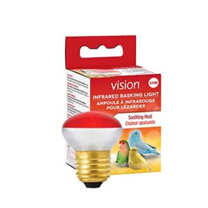 hari vision infrared basking light bulb, pet bird cage lighting accessory (83830)