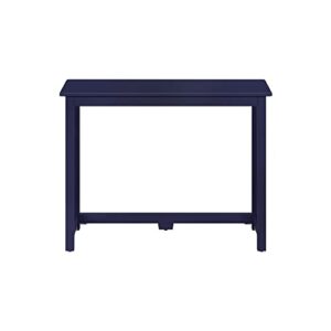 Max & Lily Solid Wood Desk, 40 Inches, Blue