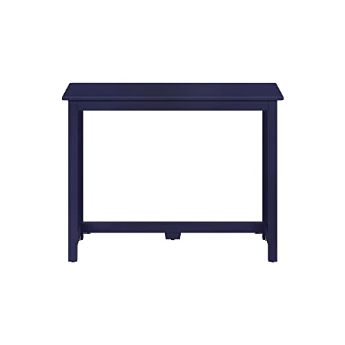 Max & Lily Solid Wood Desk, 40 Inches, Blue