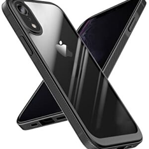 Quikbee iPhone XR Case, Non-Slip, Crystal Clear, Military Grade Drop Protection, Slim & Thin - 6.1 Inch (Black)