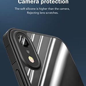 Quikbee iPhone XR Case, Non-Slip, Crystal Clear, Military Grade Drop Protection, Slim & Thin - 6.1 Inch (Black)