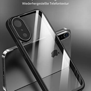 Quikbee iPhone XR Case, Non-Slip, Crystal Clear, Military Grade Drop Protection, Slim & Thin - 6.1 Inch (Black)