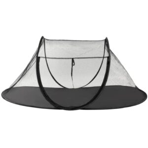 outdoor cat enclosures, portable cat tent for bearded dragon, dogs and small animals, cat outdoor tent with foldable bag(black)