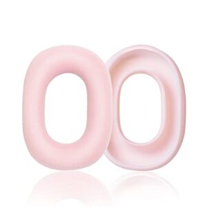 replacement soft silicone earpads internal ear pads cushions protectors covers accessories compatible with apple airpods max headphones (pink)
