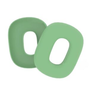 replacement soft silicone earpads internal ear pads cushions protectors covers accessories compatible with apple airpods max headphones (green)