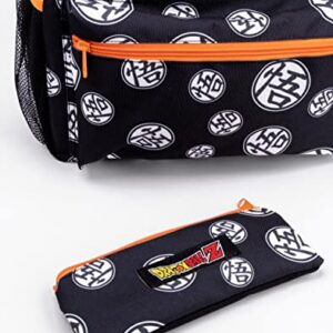 Dragon Ball Z Backpack 4 Piece Set Goku Lunch Box Water Bottle Pencil Case