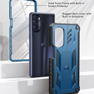 SOiOS for Moto G-Stylus 5G 2022 Case: Shockproof Rugged Protection Cover with Kickstand | Matte Textured Drop Proof TPU | Military Grade Protective Phone Case for Motorola G Stylus 5G 2022(NOT 4G)