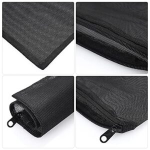 Cobee Aquarium Filter Bags, 10Pcs Aquarium Filter Media Bags with Zipper Fish Tank Media Mesh Filter Bag High Flow Fine Mesh Net Reusable Bags for Activated Carbon, Biospheres (10pcs Black)