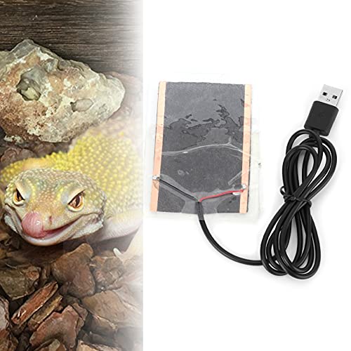 Zerodis USB Reptile Carbon Fiber Heating Film, Bending Resistant Constant Temperature Heating Pad for Reptiles Tortoise Snakes Lizard Gecko Hermit Crab Turtle Amphibians