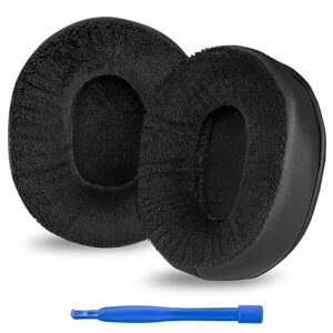 ear pads for sony wh-ch700n, wh-ch710n headphones replacement ear cushions, ear covers, headset earpads (extra thick/black)