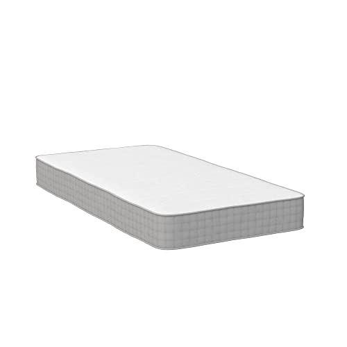 Signature Sleep Dream On 8 Inch 2-Sided Reversible Pocket Spring Mattress, Twin Size, GreenGuard Gold Certified, White