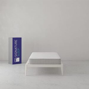 Signature Sleep Dream On 8 Inch 2-Sided Reversible Pocket Spring Mattress, Twin Size, GreenGuard Gold Certified, White