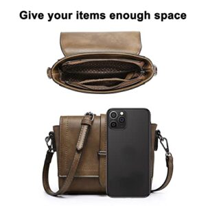 AnsTOP Small Crossbody Cell Phone Purse for Women - Lightweight PU Leather Crossbody Bag for Women Mini Phone Pouch Purse Best Gift Idea