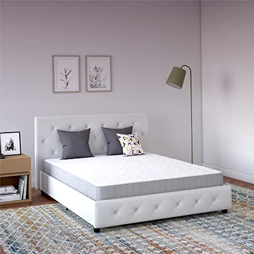 Signature Sleep Tranquility 6 Inch 2-Sided Reversible Bonnell Spring Coil Mattress, Full Size, GreenGuard Gold Certified, White