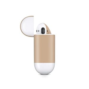 TACKY DESIGN Classic Skins for Apple Airpod Skins, Solid Airpods Sticker for airpods 1 & 2 Vinyl 3m, Airpod Stickers for Earbuds, airpods Skins Protective Full Cover. (AirPods 1st Generation, Latte)