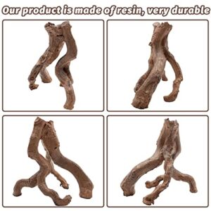 BNOSDM Reptile Wood Branches Decor Lizard Climbing Tree Terrarium Trunk Ornament Habitat Decor Wood for Bearded Dragon Gecko Snake Frog Chameleon Spider