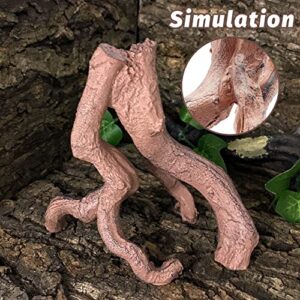 BNOSDM Reptile Wood Branches Decor Lizard Climbing Tree Terrarium Trunk Ornament Habitat Decor Wood for Bearded Dragon Gecko Snake Frog Chameleon Spider