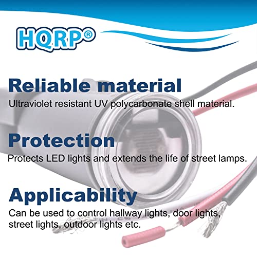 HQRP Photocell Light Sensor Swivel Mount Dusk to Dawn Hardwired Switch Photoelectric Control for Barn Lights Outdoor, Back Yard Lightening, Outdoor Lighting, etc.