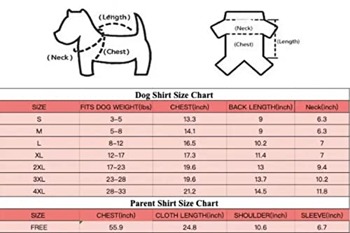 Dog and Owner Matching T-Shirts Family Clothes for Dog Pitbull Dog Clothes Shirt for PaPa and Mama- Mom and Pet Shirt are Sold Separately (Pet-S, Yellow)