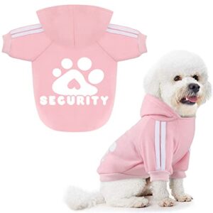 otunrues dog sweater, classic dog clothes soft warm hoodies sweatshirt pet dog winter clothes small medium sweaters for dogs cats (pink, xxxl)