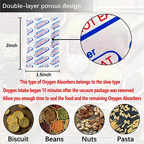 Plateau ELK Oxygen Absorbers for Food Storage 200CC, 100 PCS O2 Absorbers Food Grade for Mylar Bags, Canning, Flour, Wheat, Oats and Freeze Dried Foods - Long Term Storage (10x PCS of 10)