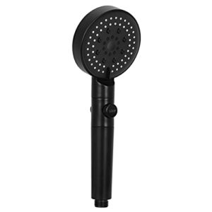 fyy handheld shower head, 5-spray settings high pressure shower head, powerful rainfall showerhead with anti-clog nozzles universal fit standard, black