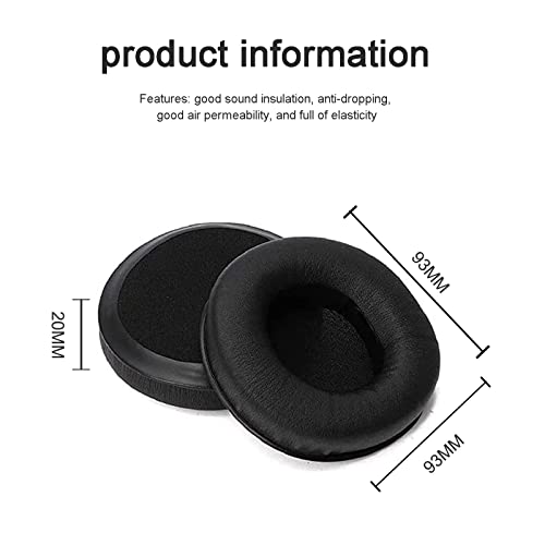 Aiivioll Replacement Ear Pads Compatible with SYNCHROS E50BT E50 S500 S700 Wireless EarPads Headphones Ear Pads Protein PU Leather Ear Pads Repair Parts (Black)