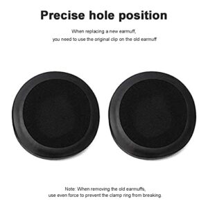 Aiivioll Replacement Ear Pads Compatible with SYNCHROS E50BT E50 S500 S700 Wireless EarPads Headphones Ear Pads Protein PU Leather Ear Pads Repair Parts (Black)