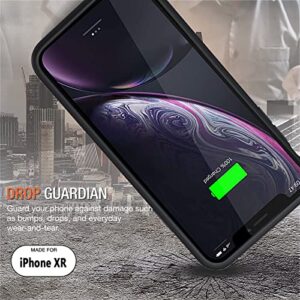 Battery Case for iPhone XR, 7000mAh Rechargeable Portable Charging Case for iPhone XR (6.1 inch) Extended Battery Pack Protective Charger Case (Black)