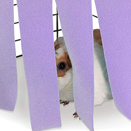 EastVita Tassel Hammock Corner Pet Shelter Tent Nest Corner Hidden Habitat Tent Peekaboo Toys Cage Accessories for Guinea Pigs Ferrets Chinchillas Rats Bunny and Other Small Animals Light Pink