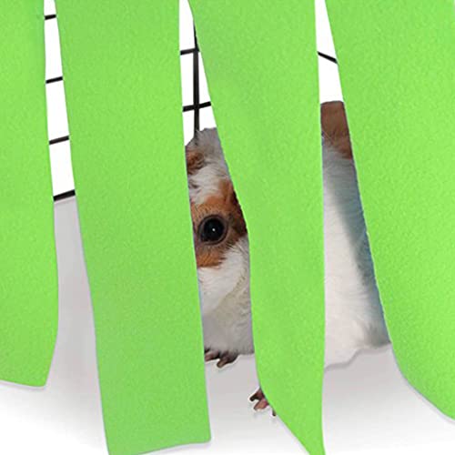 EastVita Tassel Hammock Corner Pet Shelter Tent Nest Corner Hidden Habitat Tent Peekaboo Toys Cage Accessories for Guinea Pigs Ferrets Chinchillas Rats Bunny and Other Small Animals Light Pink