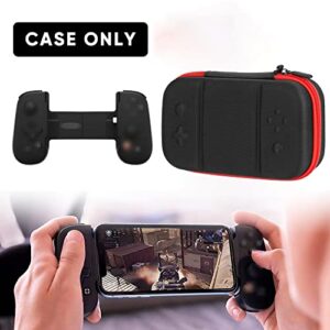 Minahao Gamepad Carrying Case Compatible with Backbone One Gaming Controller with Wrist Strap and mesh Pocket for Accessories.(Case only)