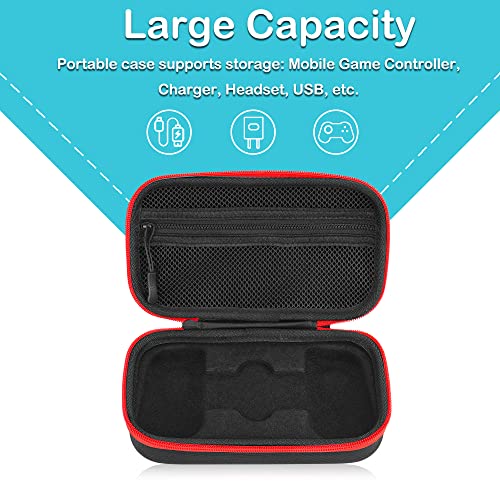 Minahao Gamepad Carrying Case Compatible with Backbone One Gaming Controller with Wrist Strap and mesh Pocket for Accessories.(Case only)