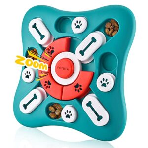 dog puzzle toys, squeaky treat dispensing dog enrichment toys for iq training and brain stimulation, interactive mentally stimulating toys as gifts for puppies, cats, small, medium, large dogs