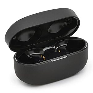 Sony WF-1000XM4 Replacement OEM Charging Case (Black) Bundle with Silicone Case Compatible for Sony WF-1000XM4 Noise Canceling Truly Wireless Earbuds (2 Items)