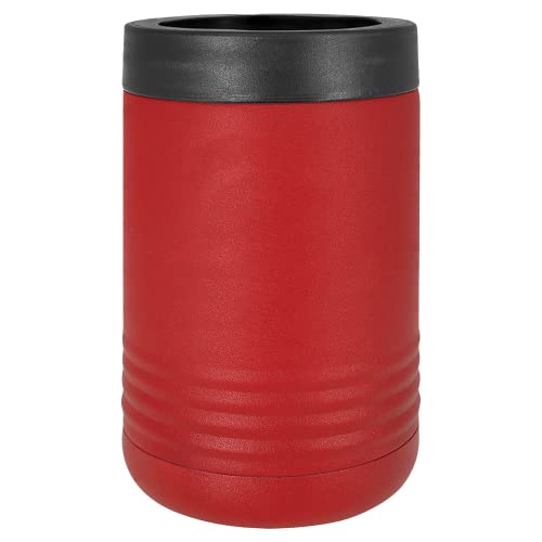 Polar Camel 4-in-1 Stainless Steel Red 12 Ounce Can Cooler - Double Wall, Vacuum Insulated Can or Bottle Cooler - Powder Coated - Multiple Colors Available